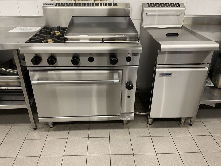 Waldorf oven range with griddle, and Waldorf fryer